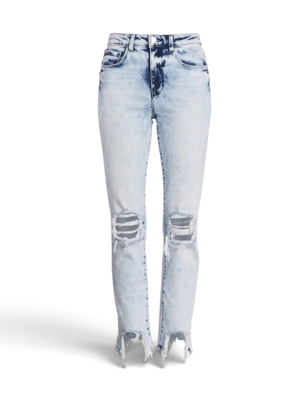 L’Agence Acid Washed Distressed Skinny Jeans size 28